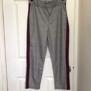 Houndstooth Track Pant Style Trousers